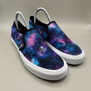 VANS Classic Slip Ons Galaxy True White VN0A33TBG4F Womens 8.5 New